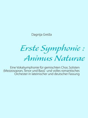 cover image of Erste Symphonie --Animus Naturae